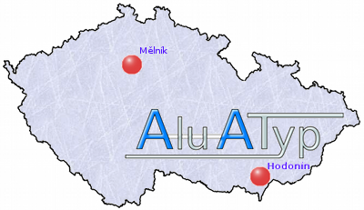 Aluatyp na mapě